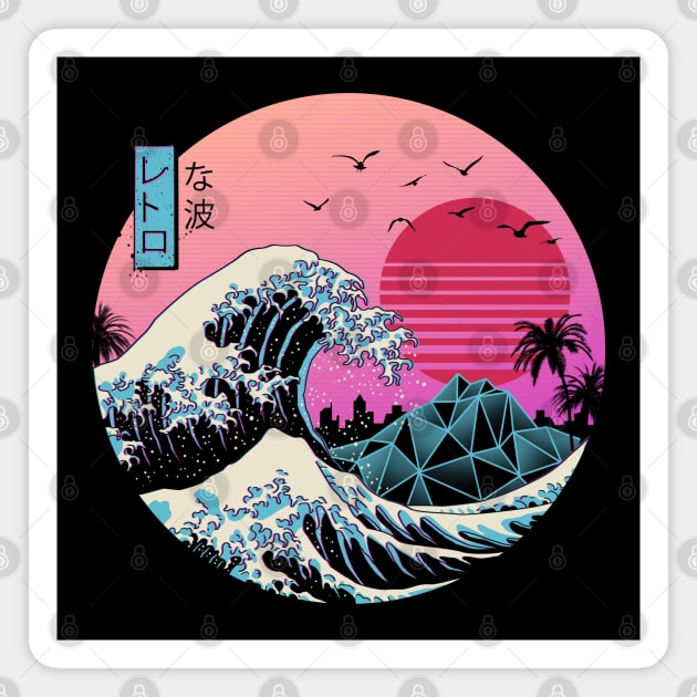The Great Retro Wave Magnet by Vincent Trinidad Art